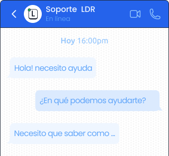Soporte virtual por mensajes