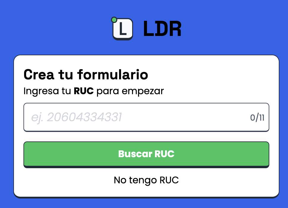 Ingresa tu RUC